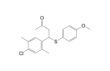 4-[(4-chloro-2,5-xylyl)thio]-4-(p-methoxypheny)-2-butanone