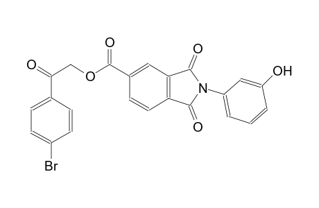 1H-isoindole-5-carboxylic acid, 2,3-dihydro-2-(3-hydroxyphenyl)-1,3-dioxo-, 2-(4-bromophenyl)-2-oxoethyl ester
