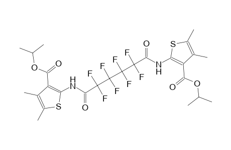 isopropyl 4,5-dimethyl-2-[(2,2,3,3,4,4,5,5-octafluoro-6-{[3-(isopropoxycarbonyl)-4,5-dimethyl-2-thienyl]amino}-6-oxohexanoyl)amino]-3-thiophenecarboxylate