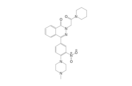 4-[4-(4-methyl-1-piperazinyl)-3-nitrophenyl]-2-[2-oxo-2-(1-piperidinyl)ethyl]-1(2H)-phthalazinone