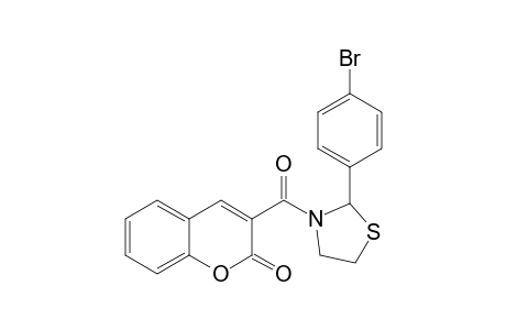 3-([2-(4-Bromophenyl)-1,3-thiazolidin-3-yl]carbonyl)-2H-chromen-2-one