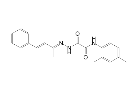 N-(2,4-dimethylphenyl)-2-{(2E)-2-[(2E)-1-methyl-3-phenyl-2-propenylidene]hydrazino}-2-oxoacetamide