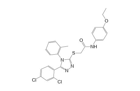 2-{[5-(2,4-dichlorophenyl)-4-(2-methylphenyl)-4H-1,2,4-triazol-3-yl]sulfanyl}-N-(4-ethoxyphenyl)acetamide
