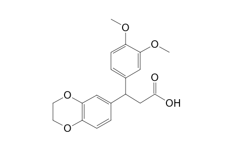 3-(2,3-Dihydro-1,4-benzodioxin-6-yl)-3-(3,4-dimethoxyphenyl)propanoic acid