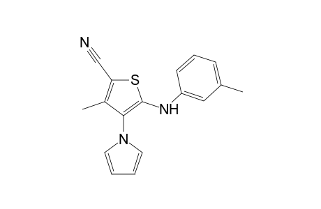 3-Methyl-4-(1H-pyrrol-1-yl)-5-(3-toluidino)thiophene-2-carbonitrile