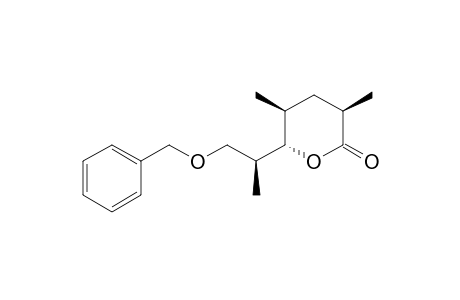 (2R,4S,5S,6S)-7-Benzyloxy-5-hydroxy-2,4,6-trimethylheptanoic acid .delta.-lactone