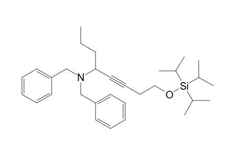 N,N-Dibenzyl-8-[(triisopropylsilyl)oxy]-5-octyn-4-amine