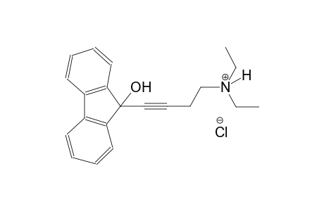N,N-diethyl-4-(9-hydroxy-9H-fluoren-9-yl)-3-butyn-1-aminium chloride