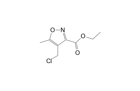 3-isoxazolecarboxylic acid, 4-(chloromethyl)-5-methyl-, ethyl ester