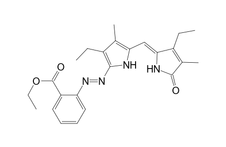 Benzoic acid, 2-[[3-ethyl-5-[(3-ethyl-1,5-dihydro-4-methyl-5-oxo-2H-pyrrol-2-yliden e)methyl]-4-methyl-1H-pyrrol-2-yl]azo]-, ethyl ester