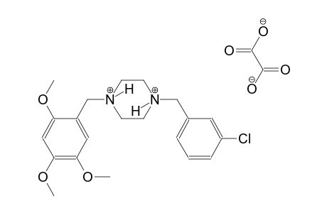 1-(3-chlorobenzyl)-4-(2,4,5-trimethoxybenzyl)piperazinediium oxalate