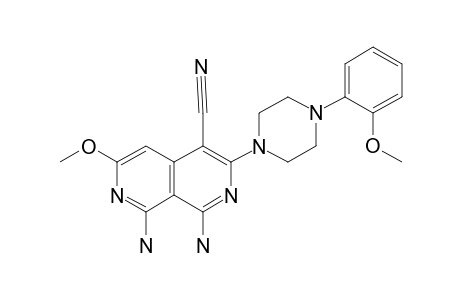 1,8-DIAMINO-6-METHOXY-3-[4-(2-METHOXYPHENYL)-1-PIPERAZINYL]-2,7-NAPHTHYRIDINE-4-CARBONITRILE