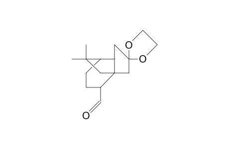 (1R,5S,6S,9S)-3,3-Ethylenedioxy-11,11-dimethyl-tricyclo(4.3.2.0/1,5/)undecane-9-carboxaldehyde