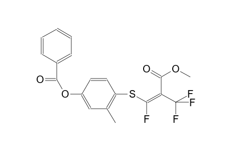 Benzoic acid 3-methyl-4-(1,3,3,3-tetrafluoro-2-methoxycarbonyl-propenylsulfanyl)-phenyl ester
