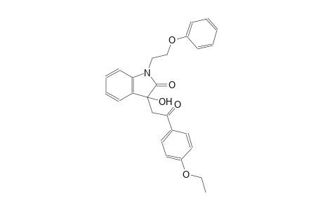 2H-indol-2-one, 3-[2-(4-ethoxyphenyl)-2-oxoethyl]-1,3-dihydro-3-hydroxy-1-(2-phenoxyethyl)-