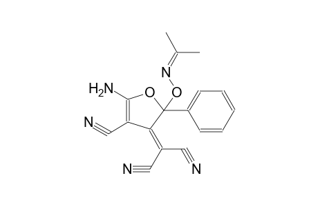 propanedinitrile, 2-(5-amino-4-cyano-2-[[(1-methylethylidene)amino]oxy]-2-phenyl-3(2H)-furanylidene)-