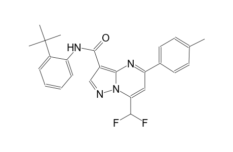 N-(2-tert-butylphenyl)-7-(difluoromethyl)-5-(4-methylphenyl)pyrazolo[1,5-a]pyrimidine-3-carboxamide