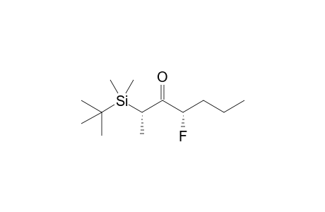 (2S,4S)-2-(t-Butyldimethylsilyl)-4-fluoro-3-heptanone