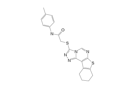 N-(4-METHYL-PHENYL)-2-(8,9,10,11-TETRAHYDRO-[1]-BENZO-THIENO-[3,2-E]-[1,2,4]-TRIAZOLO-[4,3-C]-PYRIMIDIN-3-YL-SULFANYL)-ACETAMIDE