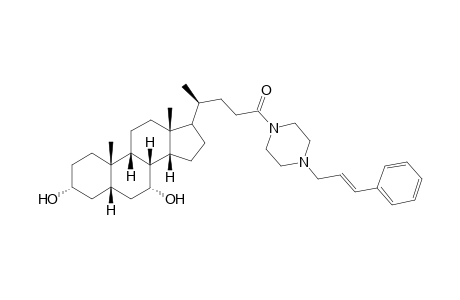 N-[4N-cinnamylpiperazin-1-yl)-3.alpha.,7.alpha.-dihydroxy-5.beta.-cholan-24-amide