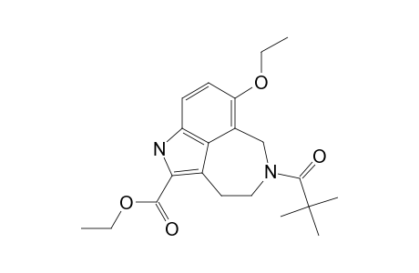 5-(2,2-DIMETHYLPROPIONYL)-7-ETHOXY-3,4,5,6-TETRAHYDRO-1H-AZEPINO-[5,4,3-CD]-INDOLE-2-CARBOXYLIC-ACID-ETHYLESTER