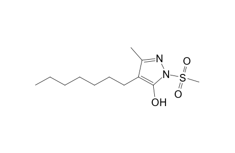 4-heptyl-3-methyl-1-(methylsulfonyl)pyrazol-5-ol