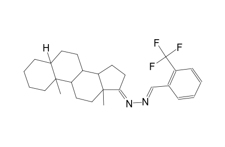 benzaldehyde, 2-(trifluoromethyl)-, (5alpha)-androstan-17-ylidenehydrazone