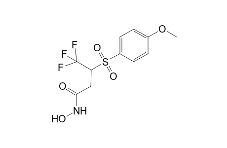 .gamma.-Trifluoromethyl .gamma.-(p-methoxyphenylsulfonyl propanehydroxamate