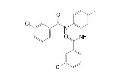 3-chloro-N-{2-[(3-chlorobenzoyl)amino]-4-methylphenyl}benzamide