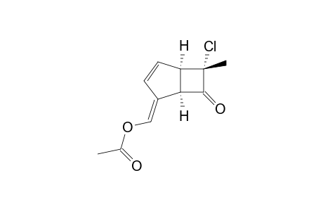 (1R*,5R*,6S*)-Acetic acid (6-chloro-6-methyl-7-oxobicyclo[3.2.0]hept-3-en-2-ylidene)methyl ester