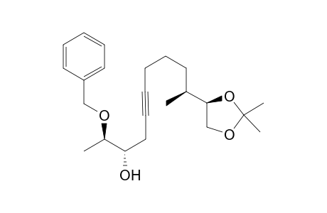 [(2R,3S,10S)-2-Benzyloxy-10-[(4R)-2,2-dimethyl-1,3-dioxolan-4-yl]undec-5-yn-3-ol