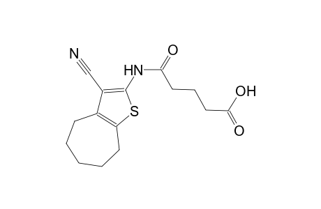 5-[(3-cyano-5,6,7,8-tetrahydro-4H-cyclohepta[b]thien-2-yl)amino]-5-oxopentanoic acid