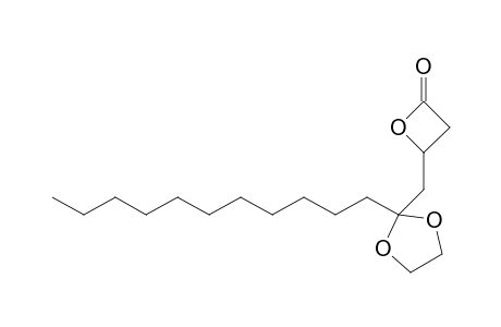4-[(2-undecyl-1,3-dioxolan-2-yl)methyl]-2-oxetanone