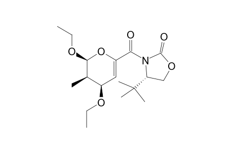 endo-(2S,3R,4S/R,4'S)-2,4-Diethoxy-3-methyl-6-(carbonyl-4'-tert-butyloxazolodin-2'-one)-3,4-dihydro-2H-pyran