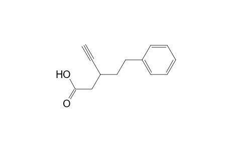 3-(2-Phenylethyl)pent-4-ynoic acid