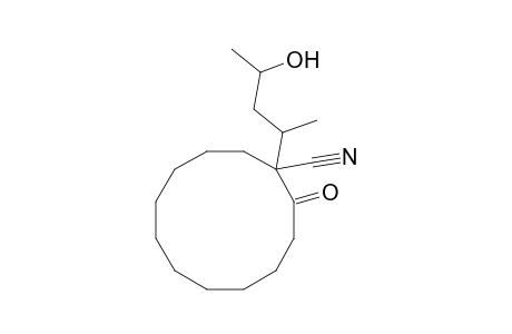 1-(1'-Methyl-3'-hydroxybutyl)-2-oxocyclododecan-1-carbonitrile