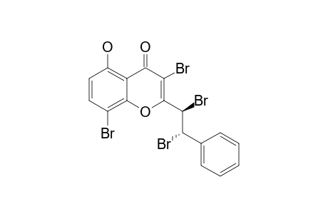 3,8-DIBROMO-2-(1,2-DIBROMO-2-PHENYLETHYL)-5-HYDROXYCHROMONE