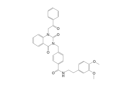 N-[2-(3,4-dimethoxyphenyl)ethyl]-4-[(2,4-dioxo-1-(2-oxo-2-phenylethyl)-1,4-dihydro-3(2H)-quinazolinyl)methyl]benzamide