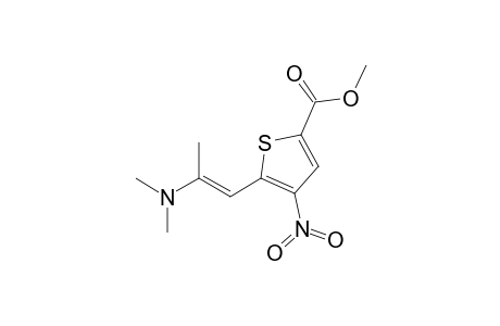 5-[(E)-2-(dimethylamino)prop-1-enyl]-4-nitro-2-thiophenecarboxylic acid methyl ester