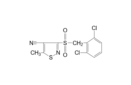 3-[(2,6-DICHLOROBENZYL)SULFONYL]-5-METHYL-4-ISOTHIAZOLECARBONITRILE