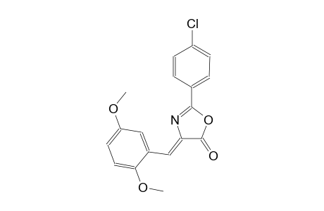 (4Z)-2-(4-chlorophenyl)-4-(2,5-dimethoxybenzylidene)-1,3-oxazol-5(4H)-one