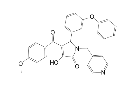 2H-pyrrol-2-one, 1,5-dihydro-3-hydroxy-4-(4-methoxybenzoyl)-5-(3-phenoxyphenyl)-1-(4-pyridinylmethyl)-