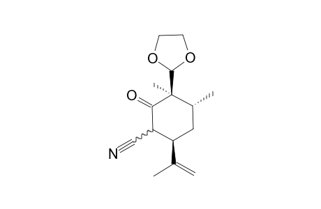 (3R,4R,6R)-3-(1,3-dioxolan-2-yl)-3,4-dimethyl-2-oxidanylidene-6-prop-1-en-2-yl-cyclohexane-1-carbonitrile