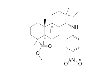 (1R,4aR,4bR,7S,8S,10aR)-Methyl 7-ethyl-1,4a,7-trimethyl-8-((4-nitro-phenyl)amino)-1,2,3,4,4a,4b,5,6,7,8,10,10a-dodecahydrophenanthrene-1-carboxylate