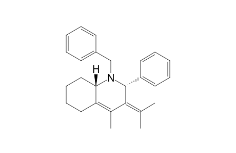 (2R*,8aS*)-1-Benzyl-3-isopropylidene-4-methyl-2-phenyl-1,2,3,5,6,7,8,8a-octahydroquinoline