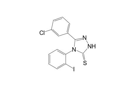 4-(2-Iodophenyl)-5-(3-chlorophenyl)-2,4-dihydro-3H-1,2,4-triazole-3-thione