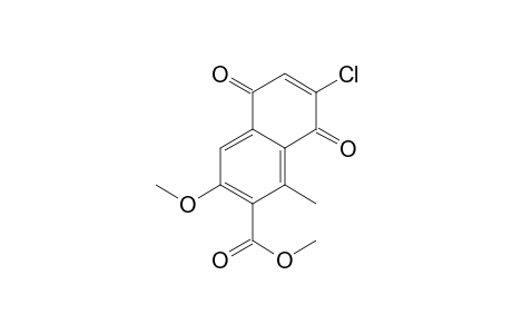 2-Naphthalenecarboxylic acid, 7-chloro-5,8-dihydro-3-methoxy-1-methyl-5,8-dioxo-, methyl ester
