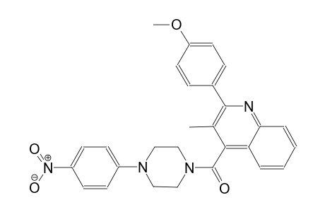 methyl 4-(3-methyl-4-{[4-(4-nitrophenyl)-1-piperazinyl]carbonyl}-2-quinolinyl)phenyl ether