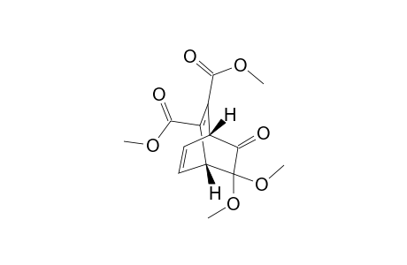 Dimehyl (1R*,4R*)-7,7-dimethoxy-8-oxo-bicyclo[2.2.2]octa-2,5-diene-2,3-dicarboxylate