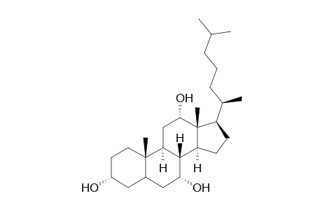 3.alpha.,7.alpha.,12.alpha.-trihydroxycoprostane